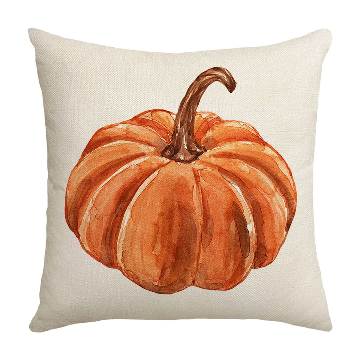 Darzheoy Fall Pillow Covers 18 x 18 inch Pumpkin Maple leaves Throw Pillow Covers Outdoor Autumn Thanksgiving Harvest Farmhouse Pillowcase Cushion Case for Home Sofa Fall Decor A
