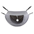 Darzheoy Cat Cage Hammock, Hanging Soft Pet Bed, Summer Breathable Pet Cage Hammock with Adjustable Straps, for Indoor Kitten Puppy Rabbit or Small Pet Gray