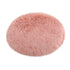 Darzheoy 16 inch Plush Dog Bed Mat Warm Fluffy Round Puppy Crate Pad with Anti-Slip Waterproof Bottom Soft Comfy Pet Kennel Mat for Small and Medium Dogs Pink