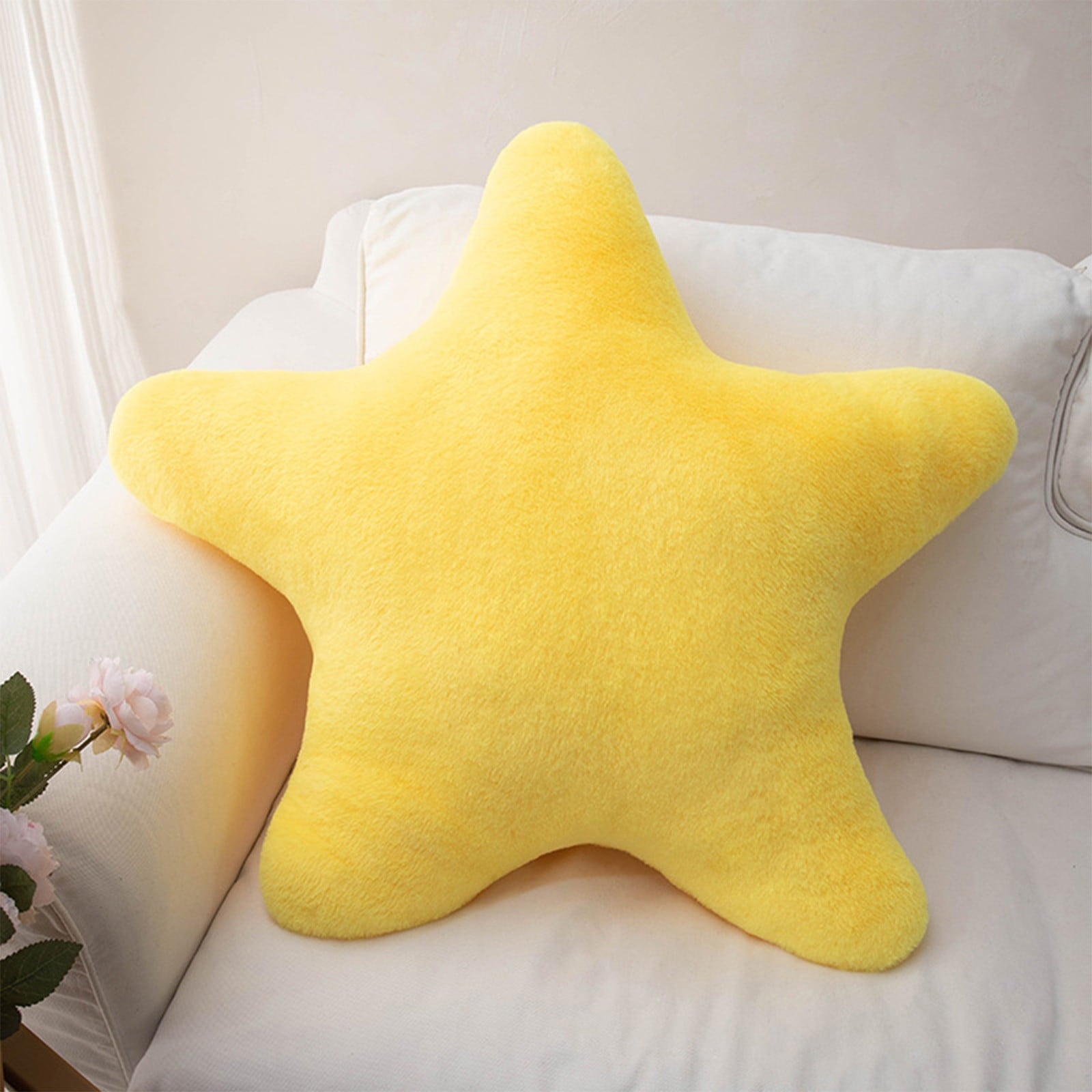 Chmadoxn Toddler Toys, Baby Toys Star Pillow Decorative Throw Pillows For Bed Couch Star Shaped Pillow Floor Cushions Room Decor Pillow With Soft Faux For Sofa Bedroom Toys for Kids, Birthday Gifts 13.7×13.7×1.2 in PK