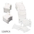 Chmadoxn Embroidery Floss Bobbins, Sewing Thread Winding Plate Board,50 pc Embroidery Floss Organizer, Plastic Embroidery Thread Cards for Cross Stitch Thread Holder Sewing Storage 120 pc White