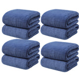 Chmadoxn Microfiber Hair Towel Wrap - Quick Dry Curly Hair Wraps for Women Wet Hair, Microfiber Towel for Hair, Hair Drying Towel Wrap, Hair Towels for Women, Hair Turban for Wet Hair (29 ×14 Inch) 3 pc Blue