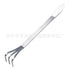 Stainless Steel Rake Cultivator for Gardening 3-Prong Bonsai Root Rake Tool rake for Loosening Soil soil loosening tool in Small Gardens 24.50X3.50X3.50CM Silver