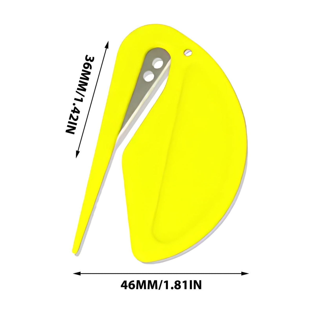 Darzheoy Letter Opener Envelope Slitter, Envelope Opener, Mail Opener, Wrapping Paper Cutter, Package Opener Yellow