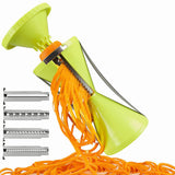 Darzheoy Spiralizer, Stainless Steel Vegetable Cutter for Large or Small Veggie Spaghetti Zucchini Carrot Pasta Noodle Maker Green