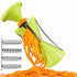 Darzheoy Spiralizer, Stainless Steel Vegetable Cutter for Large or Small Veggie Spaghetti Zucchini Carrot Pasta Noodle Maker Green