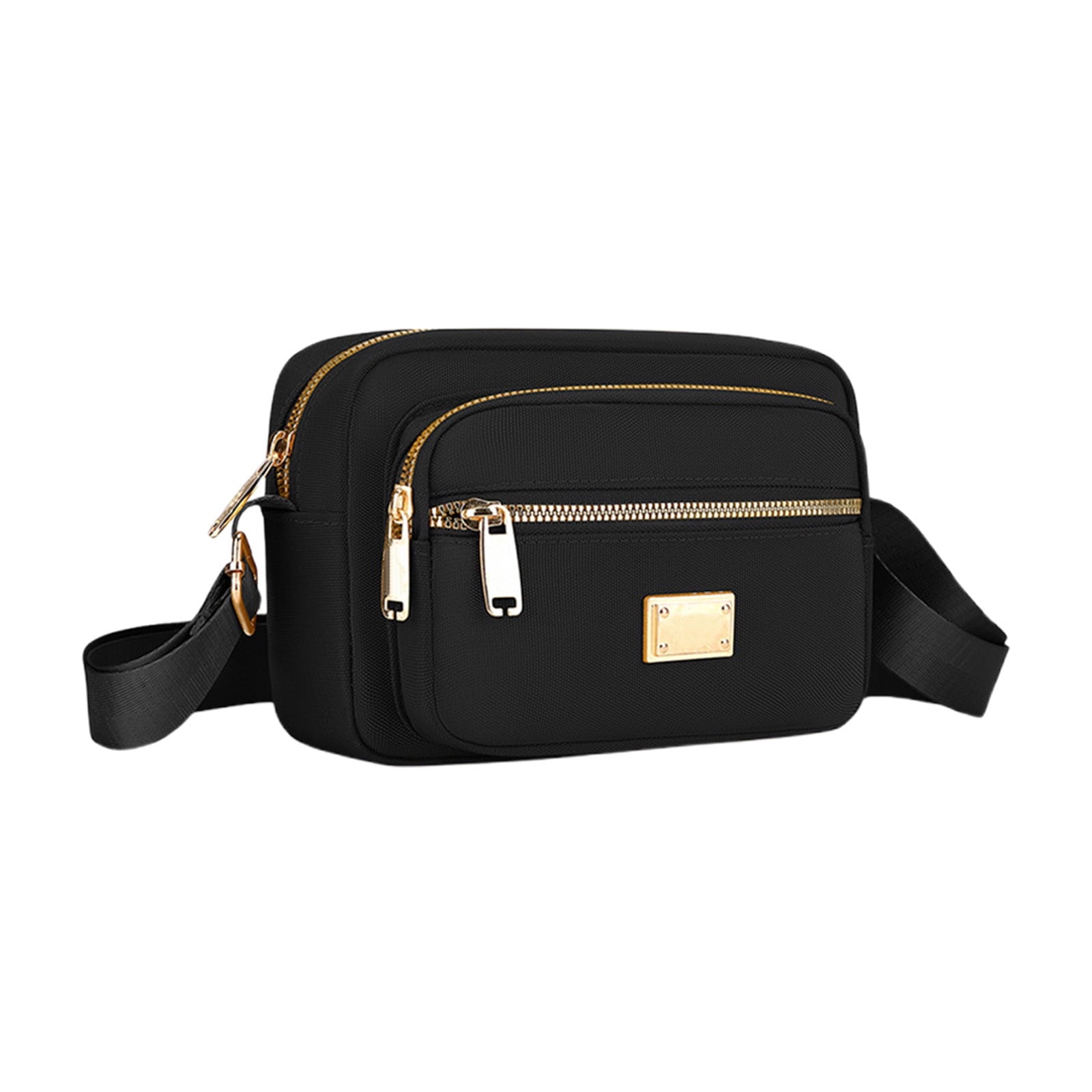 Darzheoy Fanny Packs for Women Crossbody Backpack Shoulder Messenger Bag Waterproof Everywhere Crossbody Belt Bag for Workout Running Travelling Black