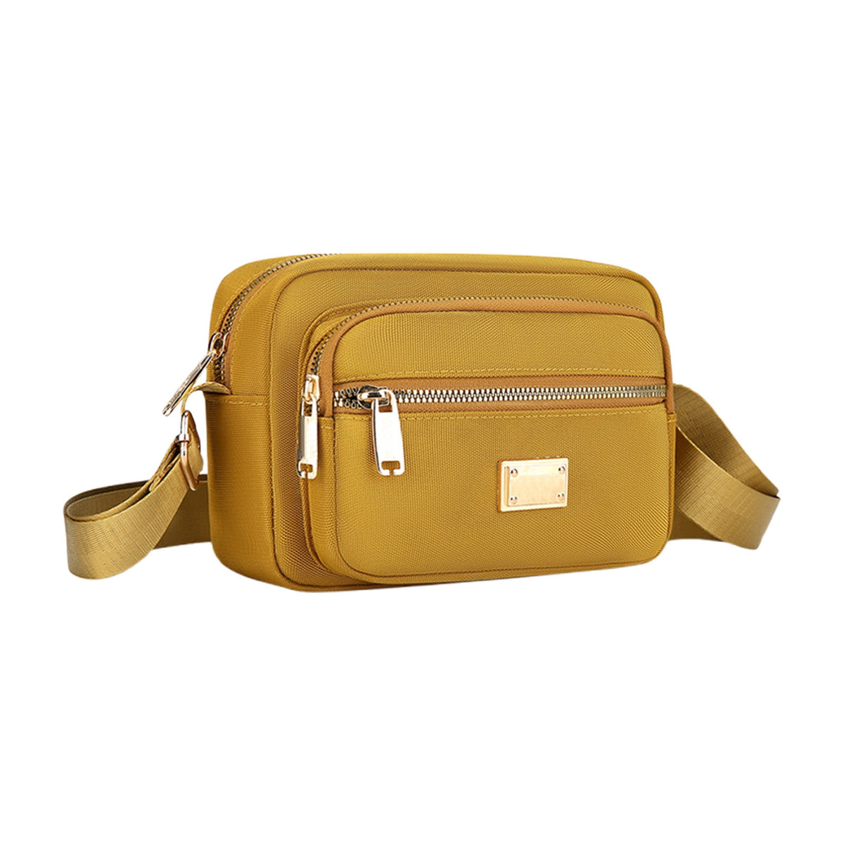 Darzheoy Fanny Packs for Women Crossbody Backpack Shoulder Messenger Bag Waterproof Everywhere Crossbody Belt Bag for Workout Running Travelling Yellow