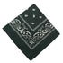 Darzheoy 22 inch Cotton Paisley Bandana Multi Colored Set Cowboy Bandana Head Scarf Double-sided for Men & Women Mint Green