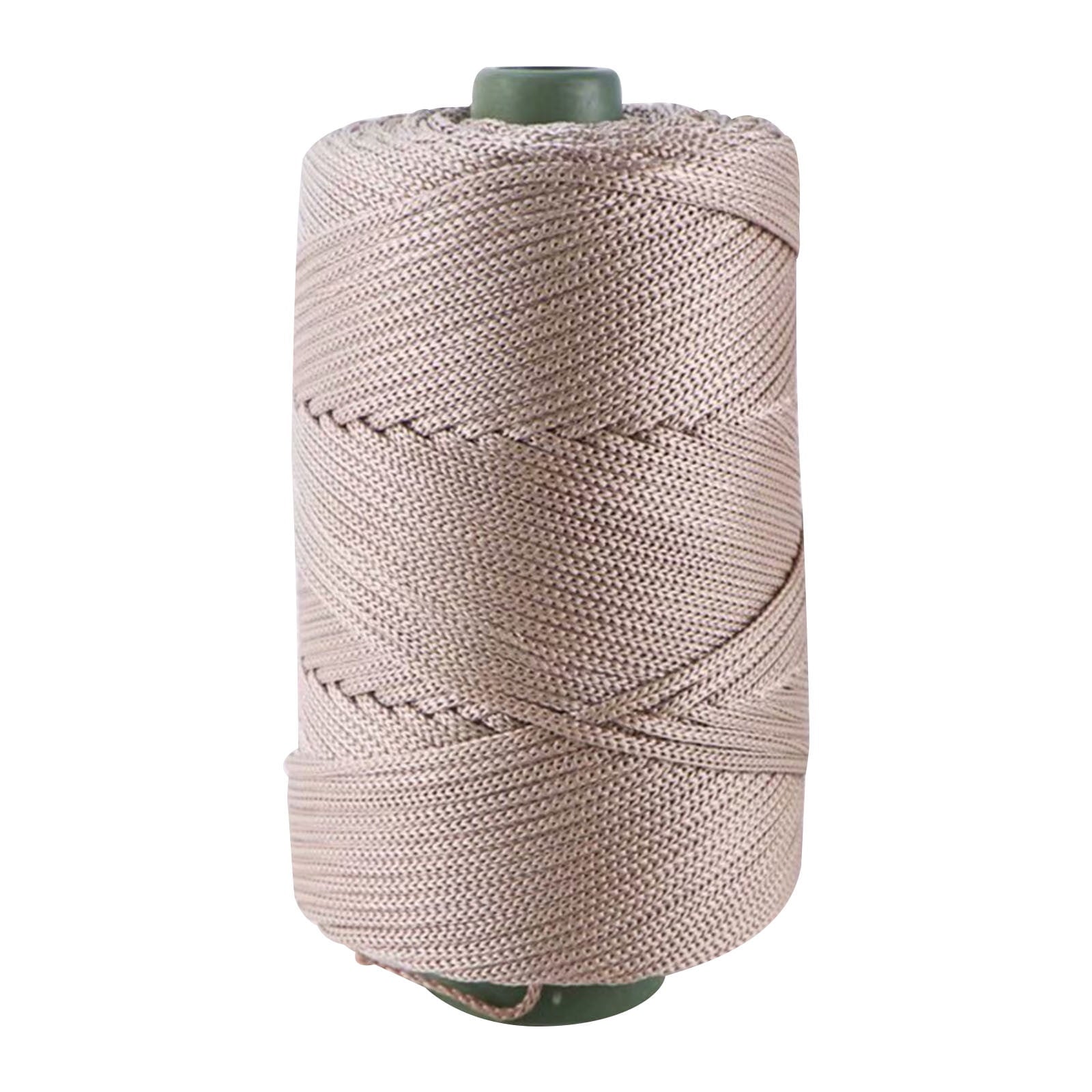AYktou 32 Colors Macrame Cotton Cord 200g/7.05oz,100% Natural Handmade 4 Strands Twisted Cotton Rope Polyester Thread Spools for Wall Hanging Plants Hangers Gift Wrapping Tapestry DIY Crafts #H - Gray