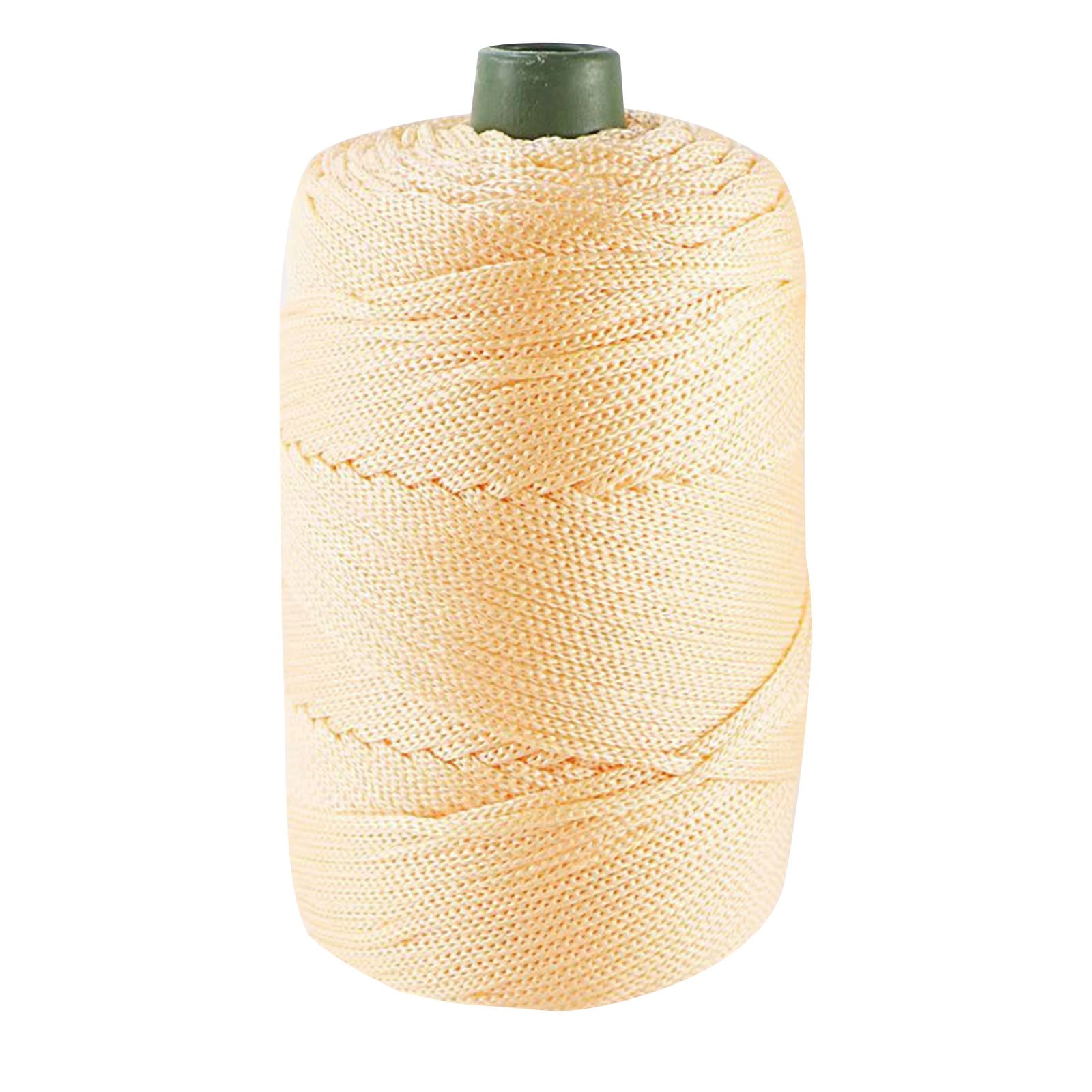 AYktou 32 Colors Macrame Cotton Cord 200g/7.05oz,100% Natural Handmade 4 Strands Twisted Cotton Rope Polyester Thread Spools for Wall Hanging Plants Hangers Gift Wrapping Tapestry DIY Crafts #N - Cream-Coloured