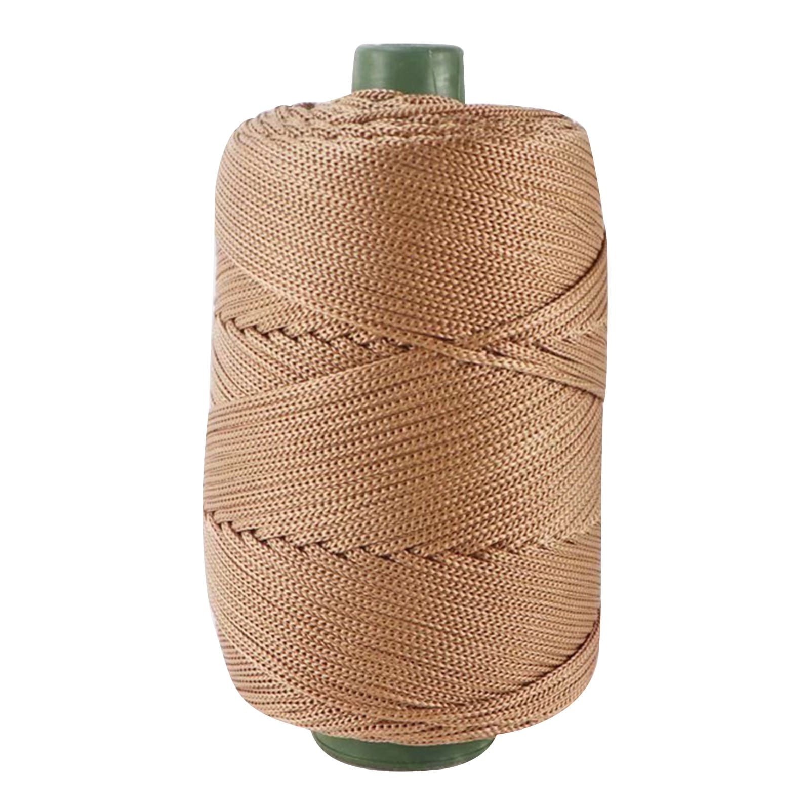 AYktou 32 Colors Macrame Cotton Cord 200g/7.05oz,100% Natural Handmade 4 Strands Twisted Cotton Rope Polyester Thread Spools for Wall Hanging Plants Hangers Gift Wrapping Tapestry DIY Crafts #O - Coffee Color