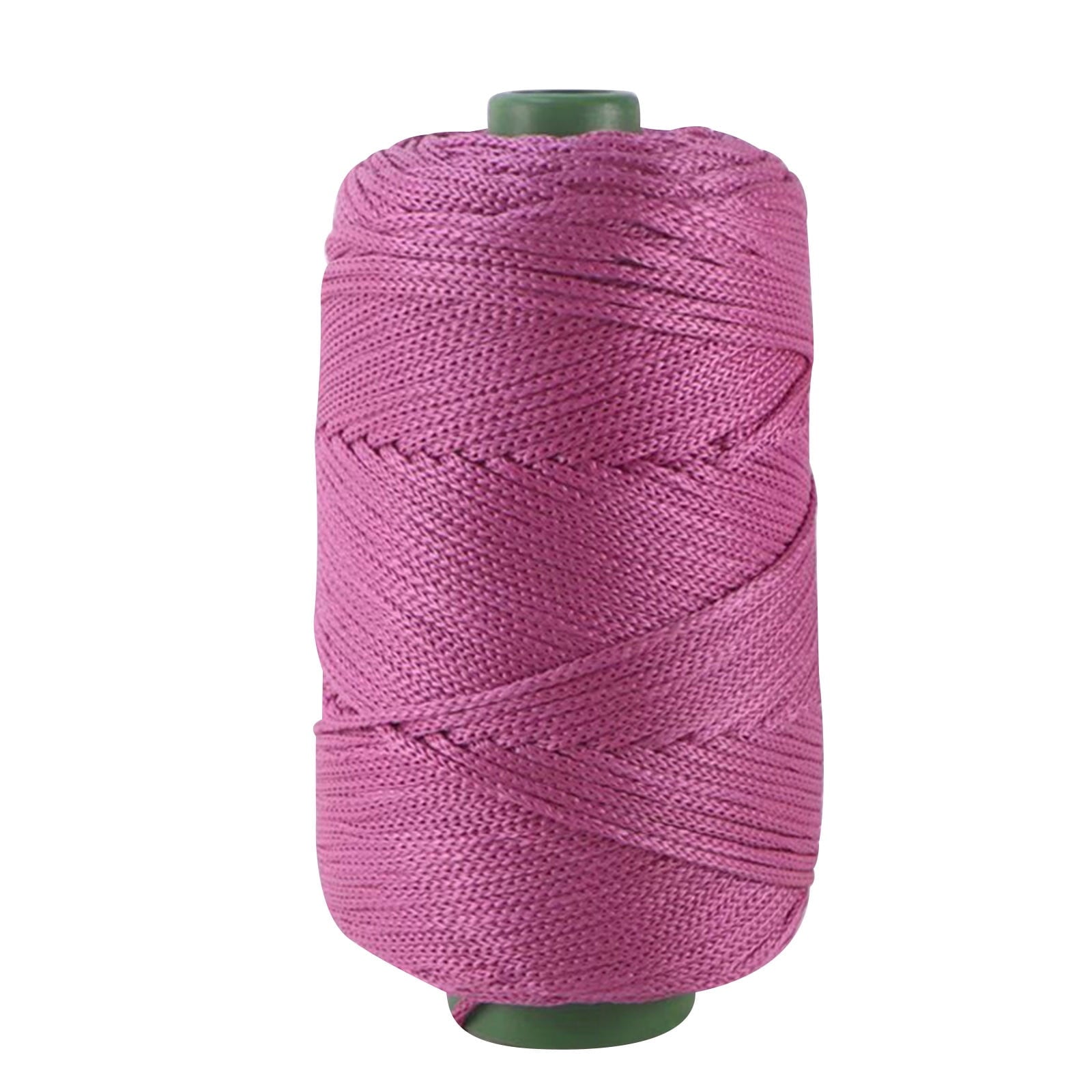 AYktou 32 Colors Macrame Cotton Cord 200g/7.05oz,100% Natural Handmade 4 Strands Twisted Cotton Rope Polyester Thread Spools for Wall Hanging Plants Hangers Gift Wrapping Tapestry DIY Crafts #Q - Purple