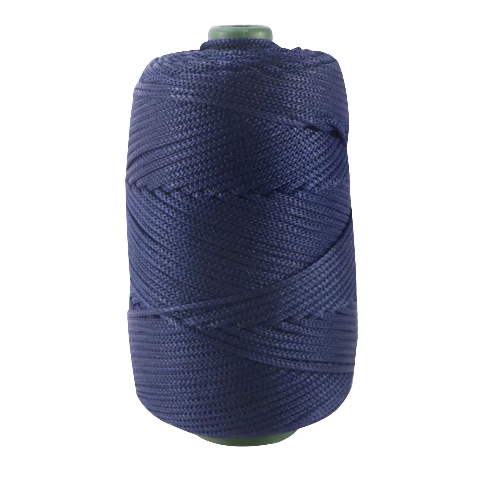 AYktou 32 Colors Macrame Cotton Cord 200g/7.05oz,100% Natural Handmade 4 Strands Twisted Cotton Rope Polyester Thread Spools for Wall Hanging Plants Hangers Gift Wrapping Tapestry DIY Crafts #W - Dark Blue