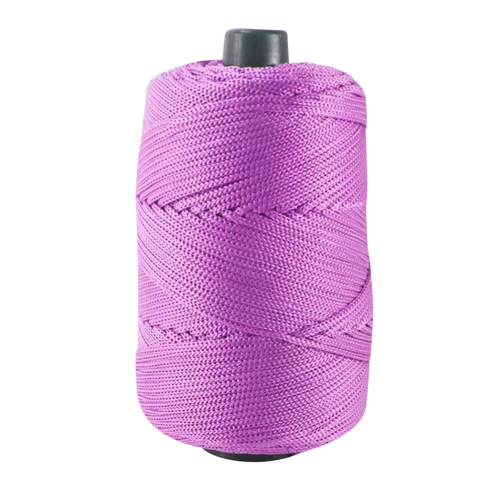 AYktou 32 Colors Macrame Cotton Cord 200g/7.05oz,100% Natural Handmade 4 Strands Twisted Cotton Rope Polyester Thread Spools for Wall Hanging Plants Hangers Gift Wrapping Tapestry DIY Crafts #Y - Purple