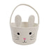 Darzheoy Easter Basket for Boys Girls Easter Bunny Basket with Rabbit Ears, Easter Egg Hunting Basket Easter Baskets for Kids Babies First Easter Gifts A
