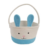 Darzheoy Easter Basket for Boys Girls Easter Bunny Basket with Rabbit Ears, Easter Egg Hunting Basket Easter Baskets for Kids Babies First Easter Gifts D