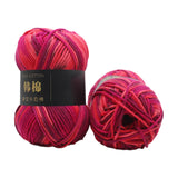 AYktou Cotton Yarn - Multicolor Rainbows Yarn,50 gram Skeins,26 Colors Available,7 Strands Of Combed Milk Cotton Crocheting Yarn for Knitting,Crochet,Weaving,Arts & Crafts - Fiesta #M - Rose