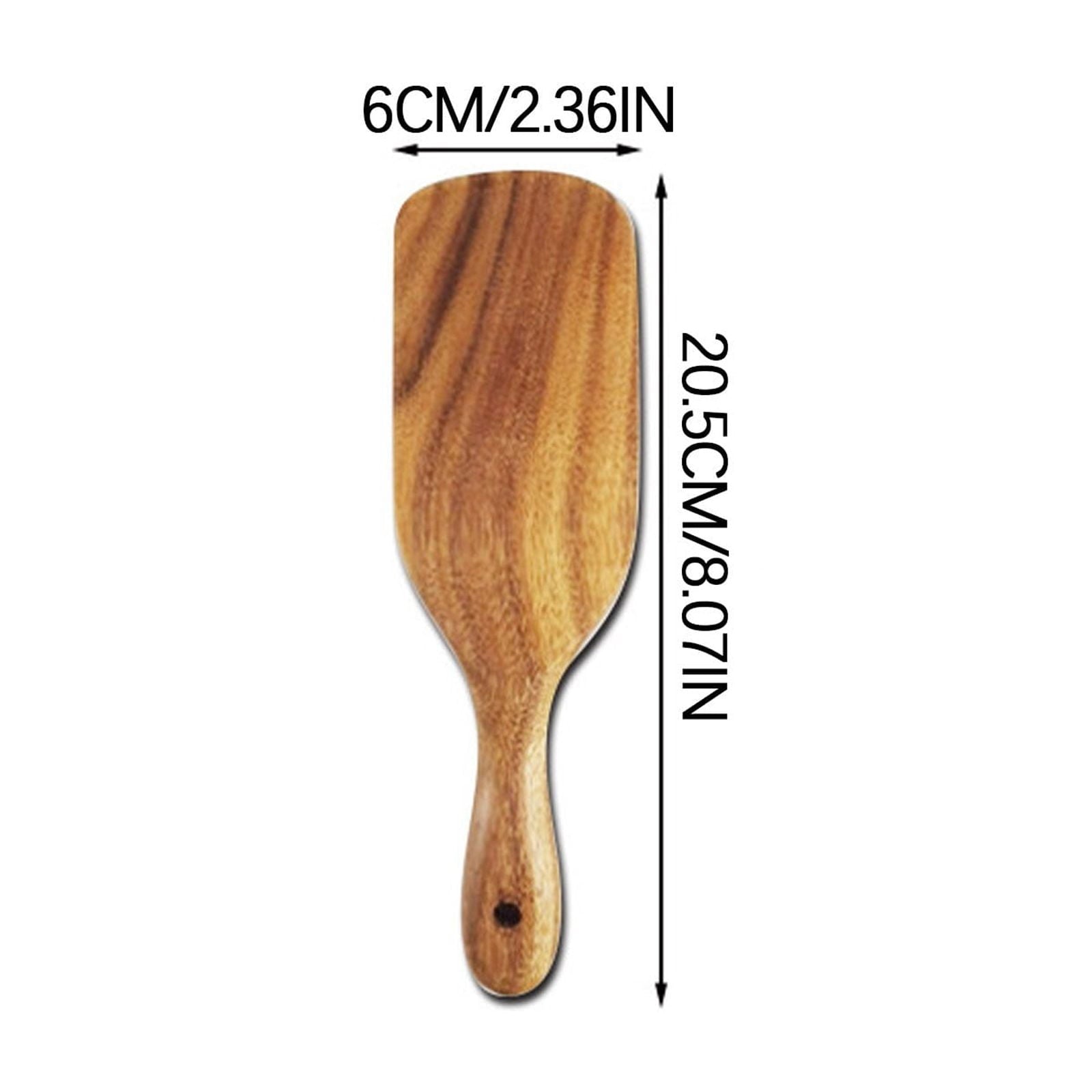 Kdkad Large Wooden Spoon, Wooden Spoon for Cooking, Large Wood Scoop Utensil, Kitchen Serving Scoop for Pot, Long Handle Spoon, Heavy Food Service Spoon, Mixing Spoon, Smooth Finish & Comfortable Grip As Show E