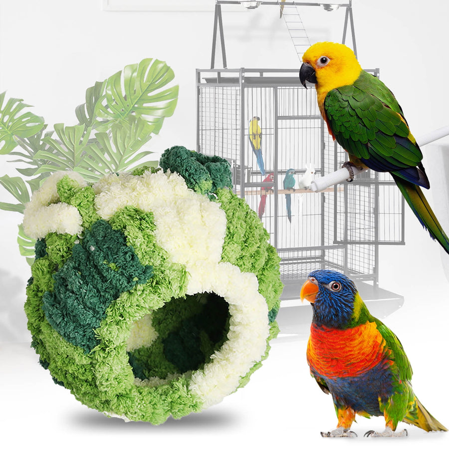 Darzheoy Bird Nest, Conure Breeding House Lovebird Bed for Conure, Lovebird, Canary, Finch, Coneshape Birds, Hamster, Small Pets C