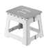 Darzheoy Adult Folding Step Stool, Foldable Stool, Suitable for Living Room, Kitchen, and Bathroom, Portable Travel Stool Gray