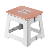 Darzheoy Adult Folding Step Stool, Foldable Stool, Suitable for Living Room, Kitchen, and Bathroom, Portable Travel Stool Pink