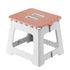 Darzheoy Adult Folding Step Stool, Foldable Stool, Suitable for Living Room, Kitchen, and Bathroom, Portable Travel Stool Pink