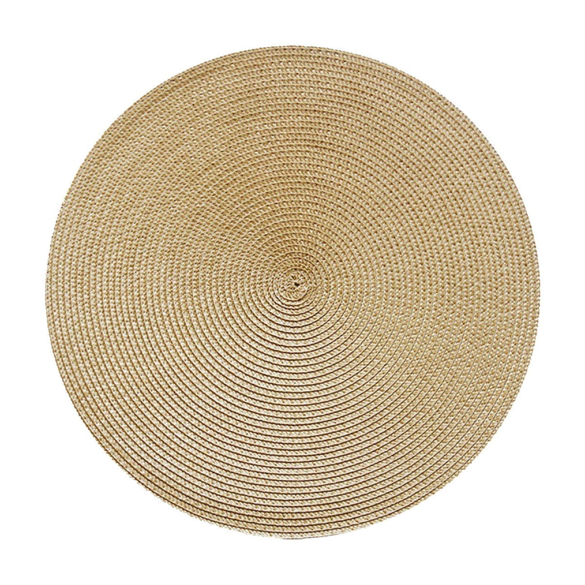 Darzheoy Round Braided Placemats Table Mats for Dining Tables Woven Washable Non-Slip Place mats 15 inch G