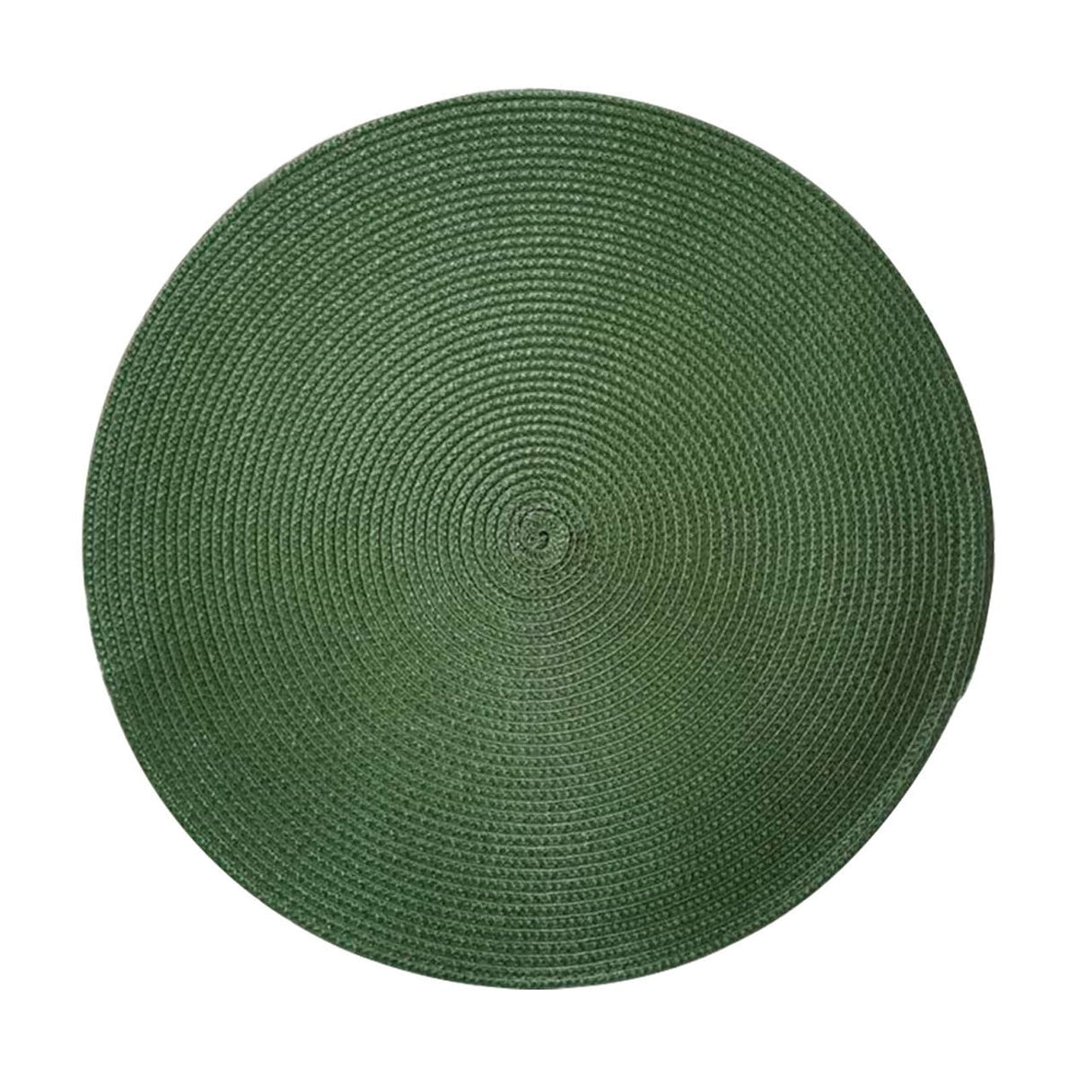 Darzheoy Round Braided Placemats Table Mats for Dining Tables Woven Washable Non-Slip Place mats 15 inch J