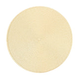 Darzheoy Round Braided Placemats Table Mats for Dining Tables Woven Washable Non-Slip Place mats 15 inch K