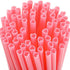 Kdkad Heart Shaped Pink Straws, 50 pc Disposable Drinking Cute Straw, Valentines Day Decorations, Pink Plastic Straw Valentines Day Birthday Party Bridal Shower Wedding Supplies