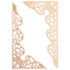 2 Pcs Long Furniture Carvings Wainscoting for Wall Wood Decorative Piece Office