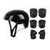 Darzheoy Kids Helmet Knee Elbow Pads Wrist Guard Sport Protective Gear Adjustable Scooter Skateboard Roller Bike Skate Cycling Set for Boy Girl Black
