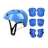 Darzheoy Kids Helmet Knee Elbow Pads Wrist Guard Sport Protective Gear Adjustable Scooter Skateboard Roller Bike Skate Cycling Set for Boy Girl Blue