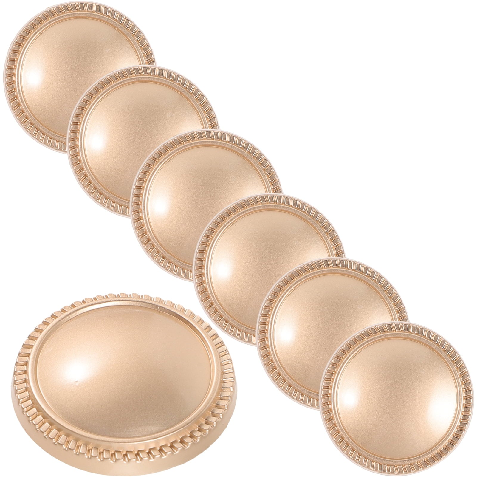 Worgeous 10 Pcs Buttons for Crafts Clothes Replacement Table Decorations Replaceable Cup Lid Travel Golden