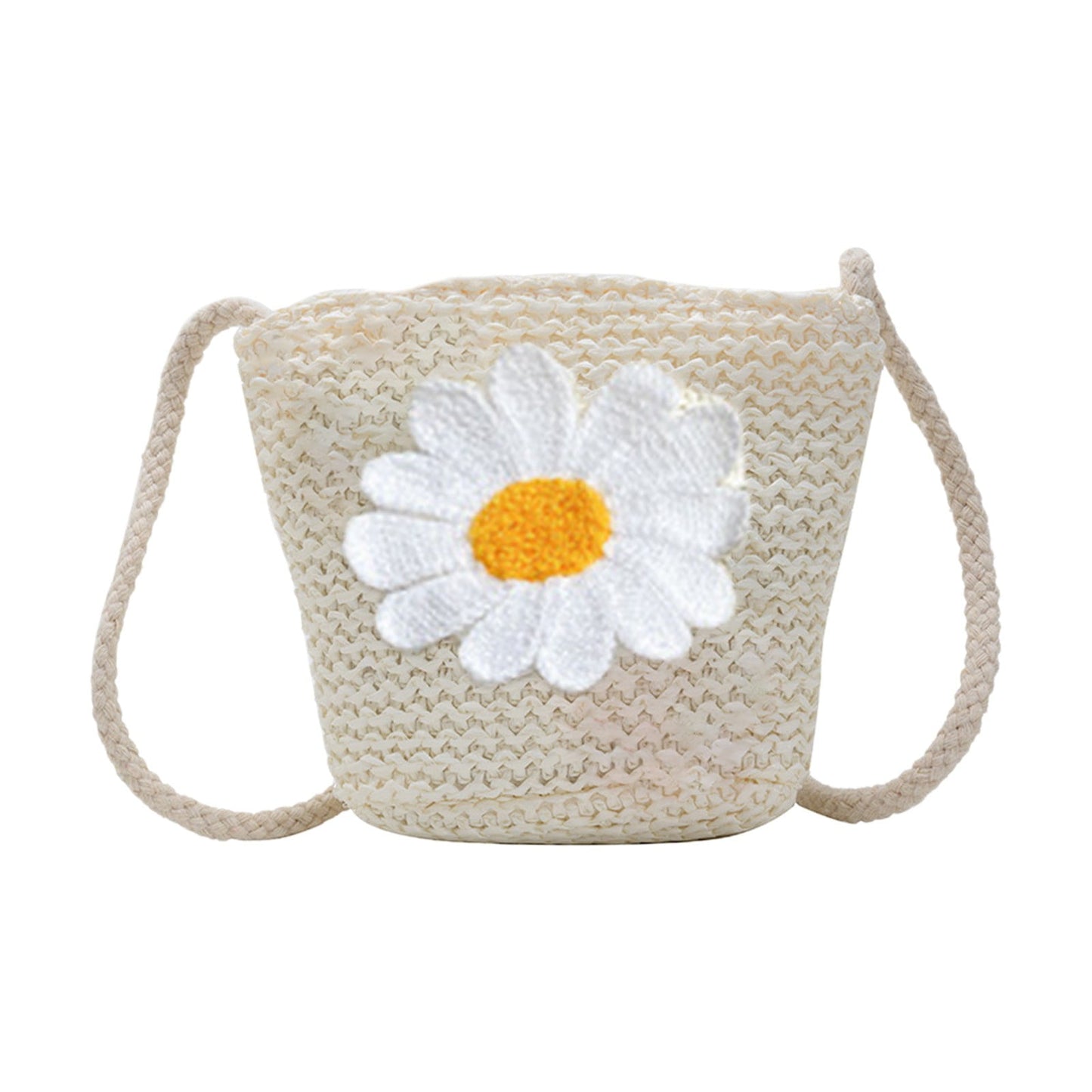 Darzheoy Girls Knitting Bag Straw Handbags for Summer Crossbody Bag Kids Wallet Girls Purse Straw Bag Beach Bag Beach Tote Bag Little Girl Cross Body Purses Summer Beach Bag A