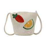 Darzheoy Girls Knitting Bag Straw Handbags for Summer Crossbody Bag Kids Wallet Girls Purse Straw Bag Beach Bag Beach Tote Bag Little Girl Cross Body Purses Summer Beach Bag B