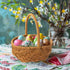 Chmadoxn Easter Basket, Handwoven Rattan Flower Basket for Bouquet, Home Decor & Wedding Centerpiece - Natural Woven Storage Basket with Handle, Serviceable & Lightweight Floral Display - Spring Decor