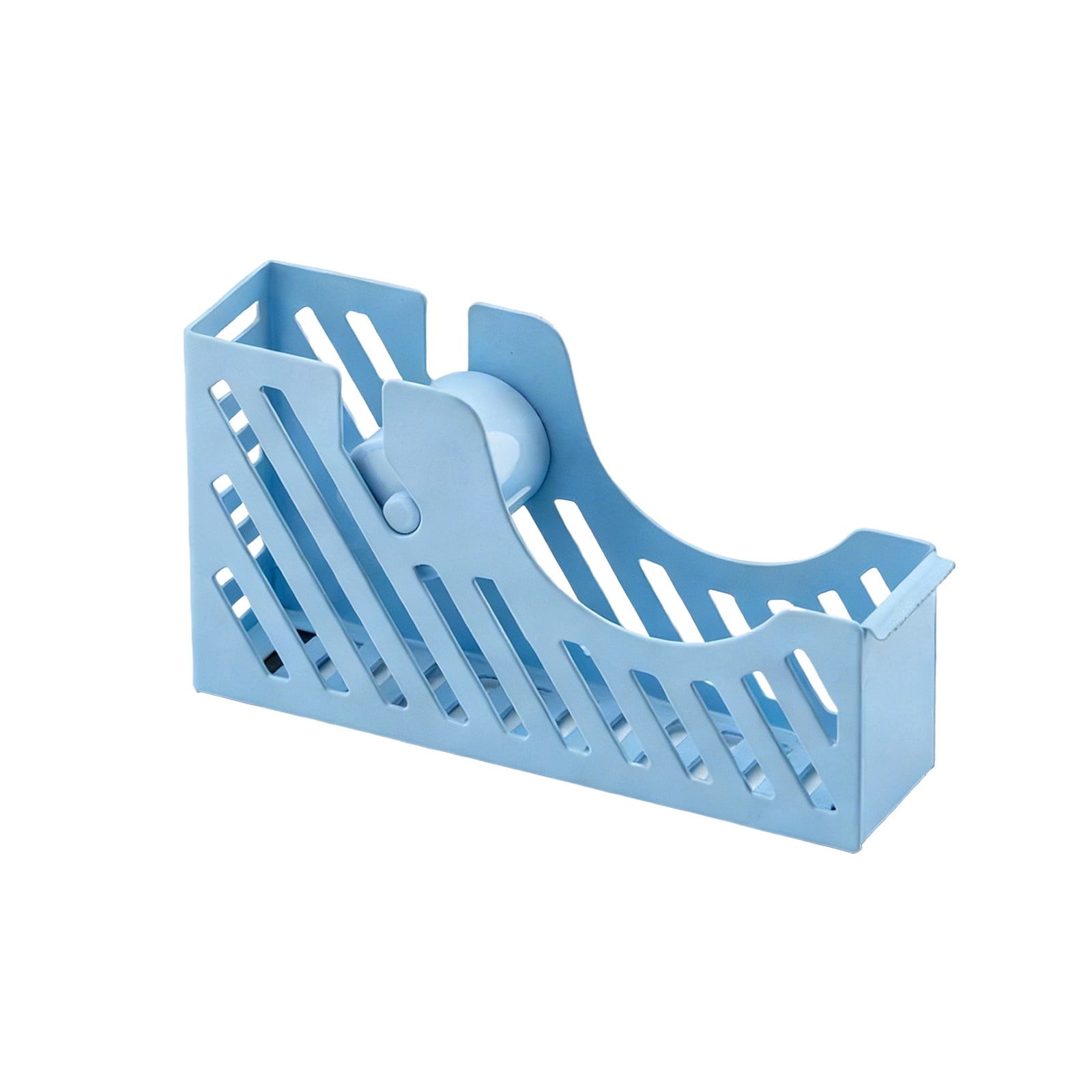 Darzheoy Desktop Tape Dispenser Adhesive Roll Holder Desk Accessories Home Office Tape Dispensers, Weighted Non-Skid Base X-Blue