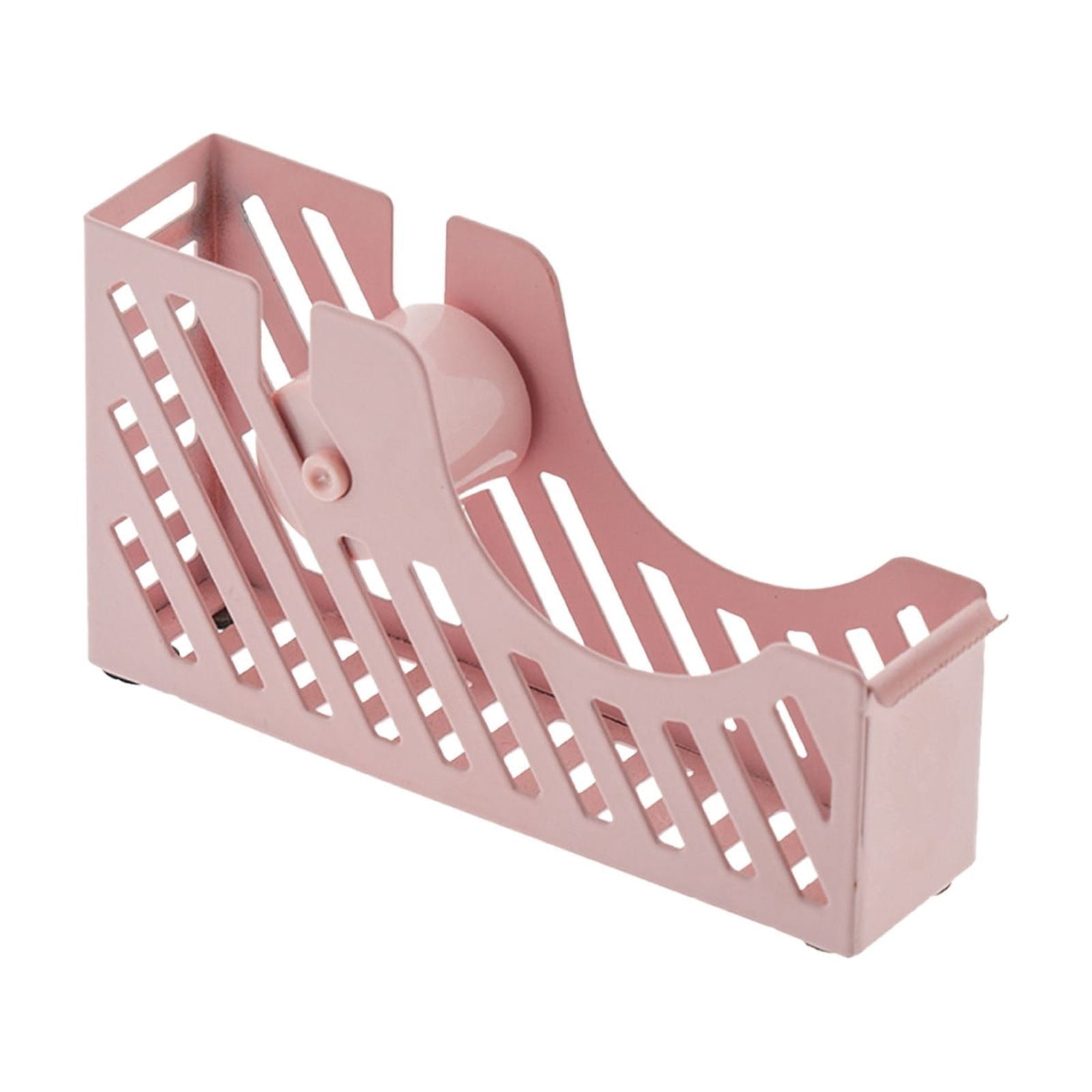 Darzheoy Desktop Tape Dispenser Adhesive Roll Holder Desk Accessories Home Office Tape Dispensers, Weighted Non-Skid Base X-Pink