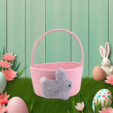 Chmadoxn Adorable Easter Bunny Basket for Kids - Perfect Easter Gift, Cute Easter Bucket Bags with Rabbit Ears for Easter Eggs Hunting, Affordable & Festive Spring Decor As Show G