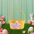 Chmadoxn Adorable Easter Bunny Basket for Kids - Perfect Easter Gift, Cute Easter Bucket Bags with Rabbit Ears for Easter Eggs Hunting, Affordable & Festive Spring Decor As Show H