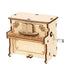 Worgeous 2-Piece Wooden Assembly Puzzle Craft Kit Desktop Musical Piano Model for Adults Teens