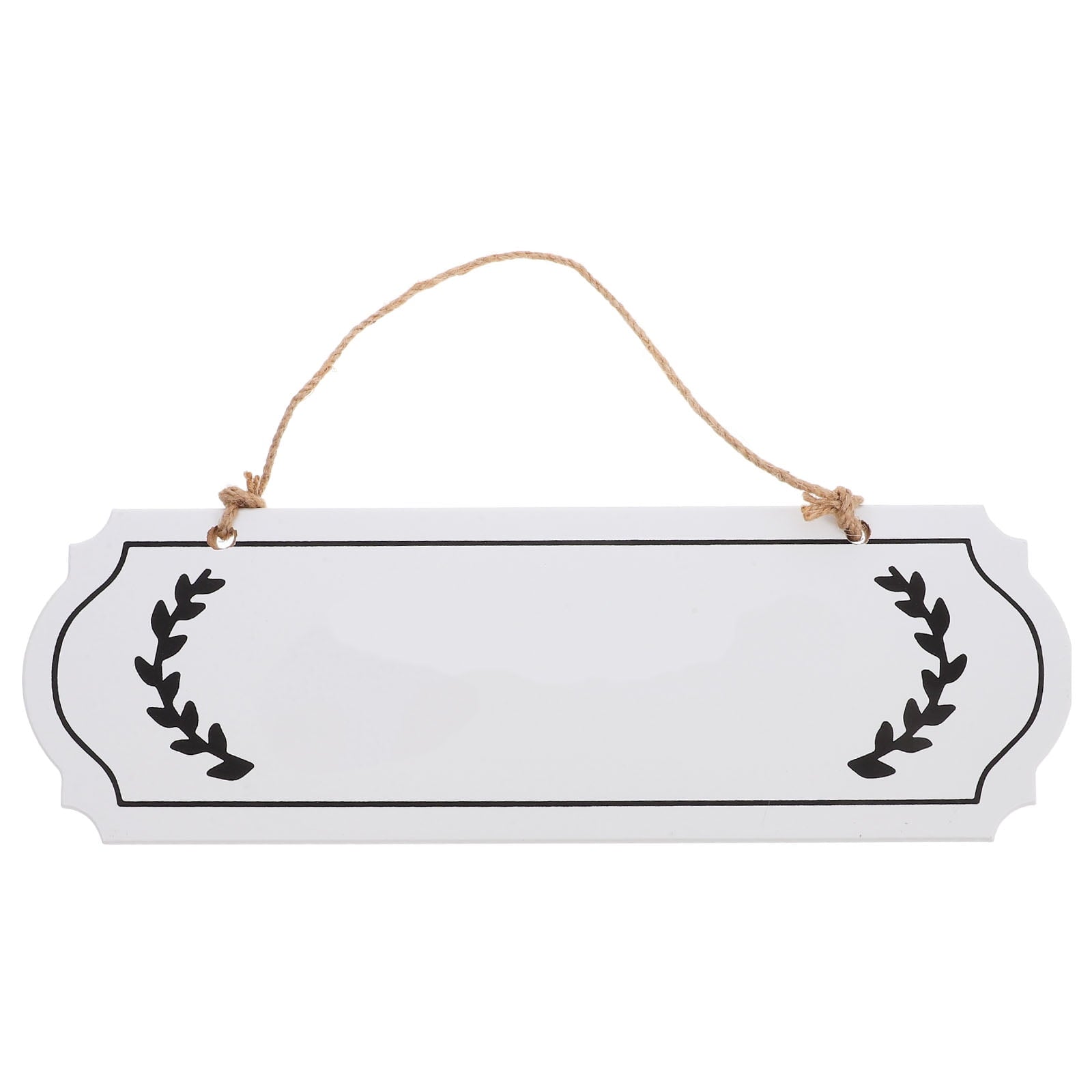 HOOWIFFY Unfinished Wood Plaque Blank White Sign for DIY Writing Decor