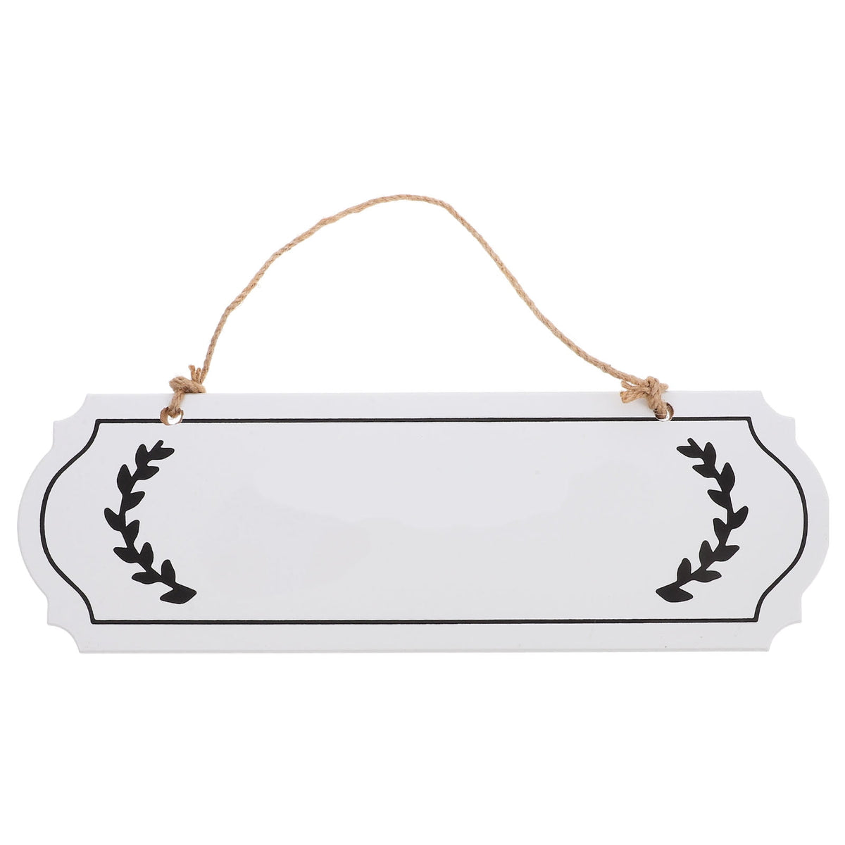 HOOWIFFY Unfinished Wood Plaque Blank White Sign for DIY Writing Decor