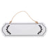 HOOWIFFY Unfinished Wood Plaque Blank White Sign for DIY Writing Decor