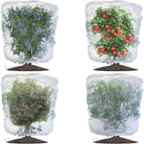 Darzheoy 1 Pack Garden Mesh Netting for Plants, 19.7 x 29.5 Inch Insect Bird Barrier Netting Mesh with Drawstring, Tomato Plant Cover Fruits Tree Netting Bags Protection for Vegetables 39.4" x 59" 2 Pack