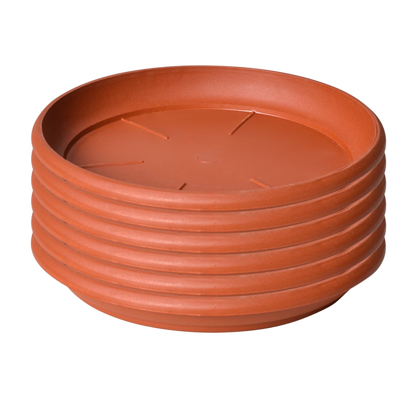 Darzheoy 6 Pack Plant Saucer Tray 3.6 inch, Heavy Duty Plastic Pot Plant Drip Trays Saucers for Indoors Outdoor, Plant Water Tray for Planters 3.6" White