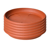 Darzheoy 6 Pack Plant Saucer Tray 3.6 inch, Heavy Duty Plastic Pot Plant Drip Trays Saucers for Indoors Outdoor, Plant Water Tray for Planters 3.6" White