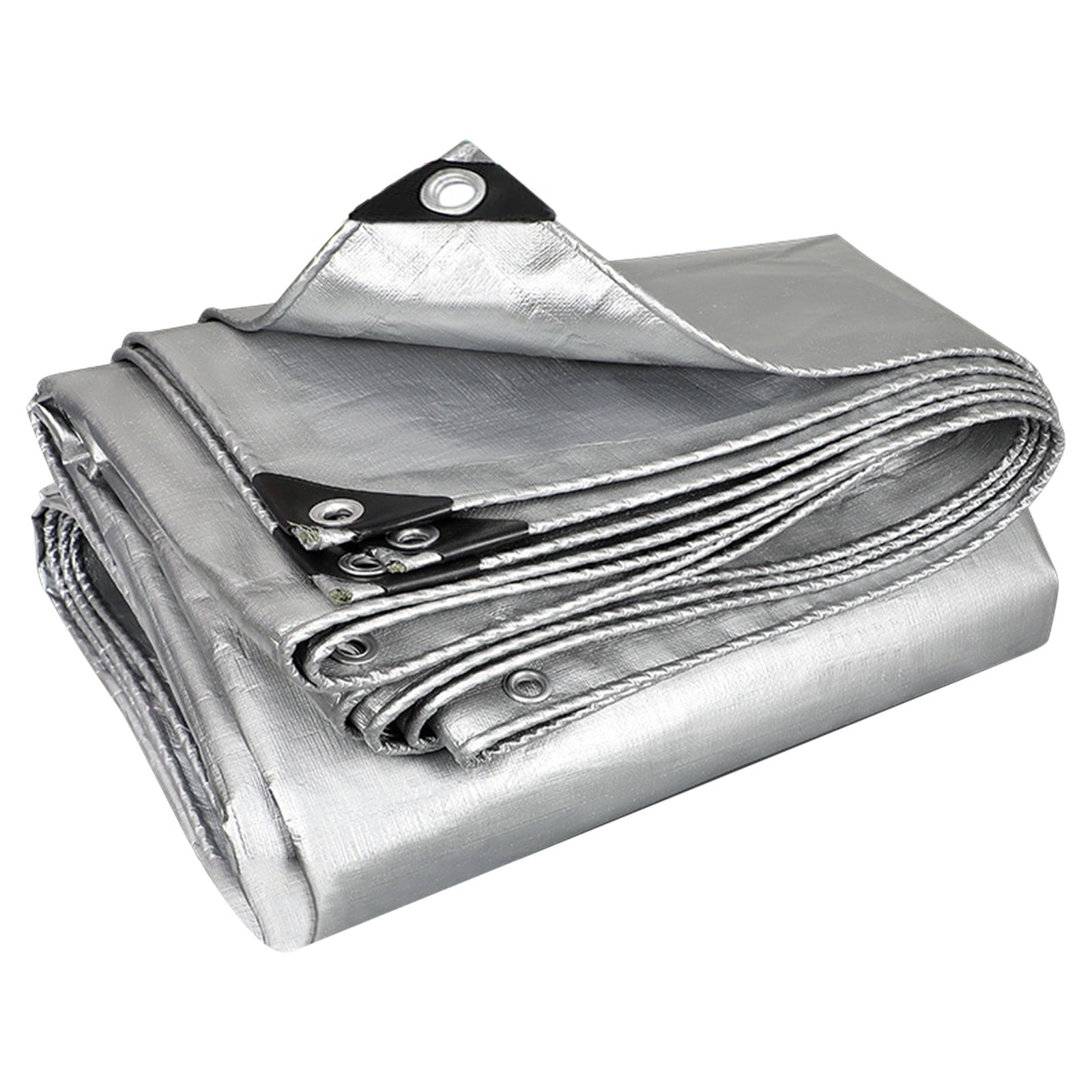 Darzheoy Heavy Duty Tarp Cover, Thick Tarps Waterproof Tear and Rip Proof UV Resistant Tarpaulin with Reinforced Grommets and Edges D